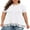 White, variant on Cueply Plus Size Tops for Women Summer Casual Womens Short Sleeve Crew Neck Lace Shirts Tunic Blouses