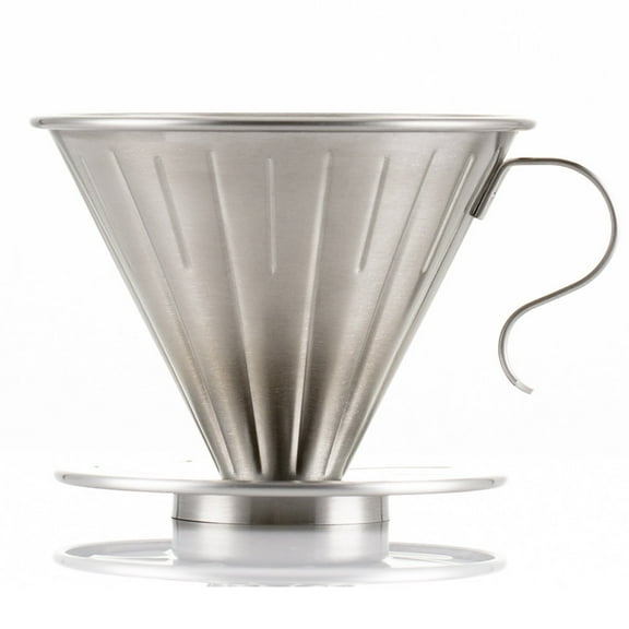 GOOHOCHY Cup Drip Coffee Maker 1Pcs Stainless Steel Cone Shape for Home and Office