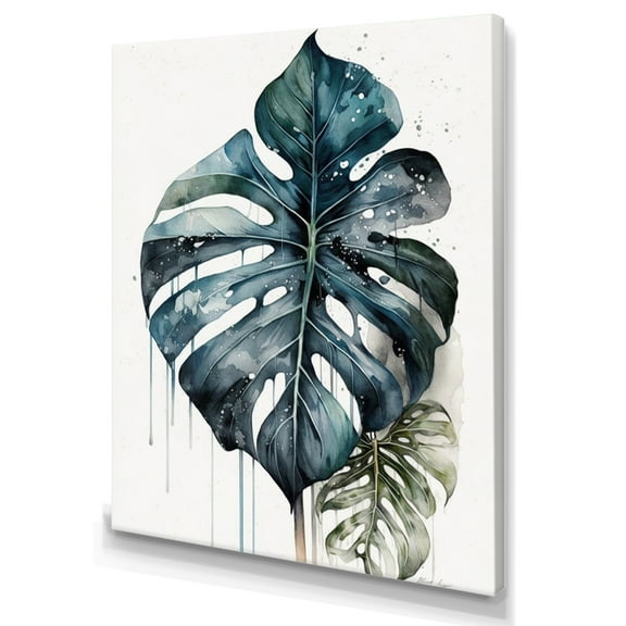Designart Philodendron Leaf V Canvas Wall Art
