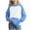 Blue, variant on Grblisyd Girl's Cute Hoodies for Girls Kids 10-12 Hoodie Youth Long Sleeve Color Block Tween Tops Cute Sweatshirt Drawstring Pullover Preppy Kids Clothes Blue 100