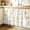 GoldenRod, variant on Green Floral Cabinet Curtain 28"Wx51"L,Dustproof Storage Cabinet Curtain with Self Adhesive Tape,Country Rustic Ombre Painting Art Watercolor Tall Pantry Cover Drape for Kitchen,Utility Closet