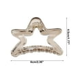 thumbnail image 4 of Unique Bargains 1 Pc Hair Clip Five-pointed Star Pattern Claw Clip 2.36"x1.46"x1.77" Transparent Gray, 4 of 5