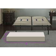 Boyd Sleep 14 Euro Metal Platform Bed Frame - Adjustable Lumbar Support, Tool-Free Assembly, Queen