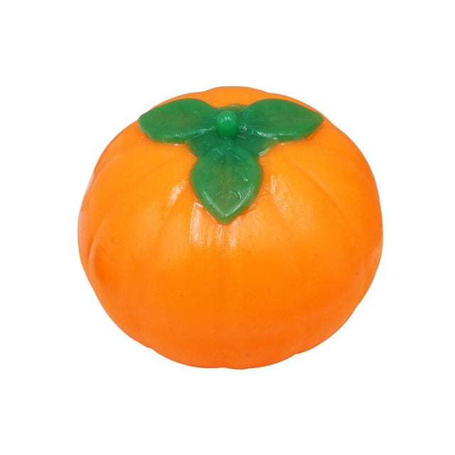 Tomato Eye Shape Rubber Reliever Squeezes Ball Funny Play Toy Soft Sticky Stress Relief Funny Toy heqiyong LED