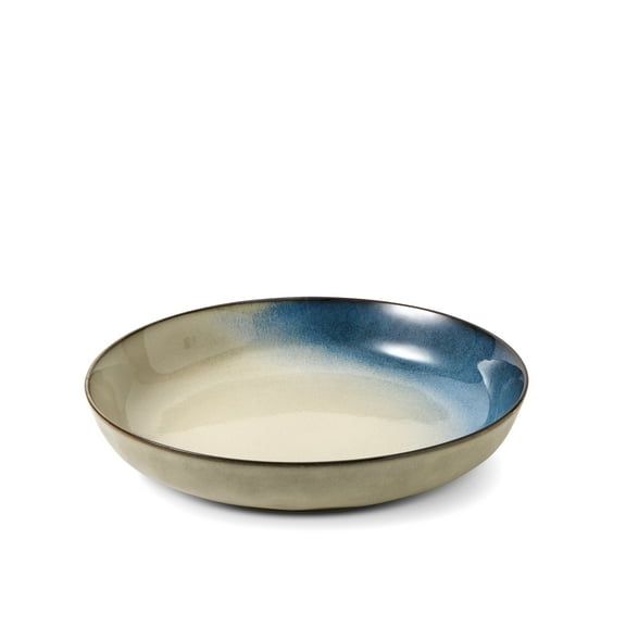 Yellowstone Canto Reactive Ceramic Serve Bowl Blue