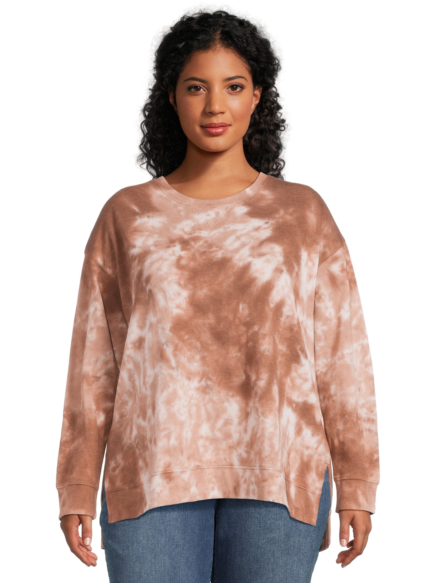 Terra & Sky Women's Plus Size Sweatshirt, 2-Pack