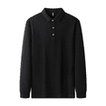 thumbnail image 4 of Autumn Solid Color Long Sleeve Lapel POLO Shirt, 4 of 11