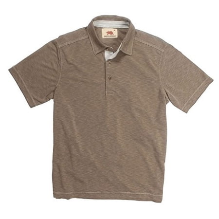 Dakota Grizzly Men's Hugo Slub Polo, Sand, X-Large