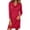 Red, variant on Tqcoqu Women's Turtleneck Dresses 2026 Winter Long Sleeve Ribbed Knit Comfy Loose Casual Tunic Short Dress