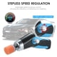 thumbnail image 2 of Pulidora de automóvil portátil con velocidad ajustable, ideal para eliminar rayones y restaurar metales, color azul, batería de litio recargable por USB, incluye cable de carga y accesorios de, 2 of 7