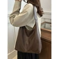 thumbnail image 6 of LAVA Hobo Bag Purses for Women, Soft Shoulder Bag Vegan Leather Tote Slouchy Handbag with Pouch (Coffee), 6 of 7