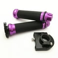 thumbnail image 1 of Sidaley Par ajustable de 22 mm para manillar de motocicleta, kit de empuñaduras de aleación de aluminio, empuñaduras de barra para Motor Cruiser en Accesorios para motos violeta Sidaley VI002286-05, 1 of 6