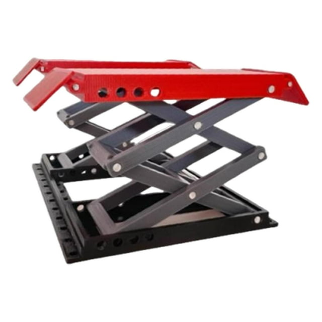 Siruishop Élévateur de Voiture 1/18 Modèle 3 Hauteurs Réglables Outils d'Entretien de Garage Ornement Rouge