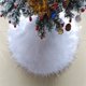 thumbnail image 1 of Falda de árbol de Navidad de 78/90/122cm, alfombra de piel sintética, copo de nieve blanca de estera de felpa para el hogar, decoración de árbol de Navidad, adorno de delantal de Noel, 1 ud., 1 of 4