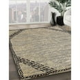 thumbnail image 3 of Ahgly Company Machine Washable Indoor Rectangle Industrial Modern Dark Brown Area Rugs, 8' x 10', 3 of 7