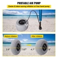 thumbnail image 6 of VEVOR Beach Balloon Wheels, 9" Replacement Sand Tires, PVC Cart Tires for Kayak Dolly, Canoe Cart and Buggy with Free Air Pump, 2-Pack, 6 of 9
