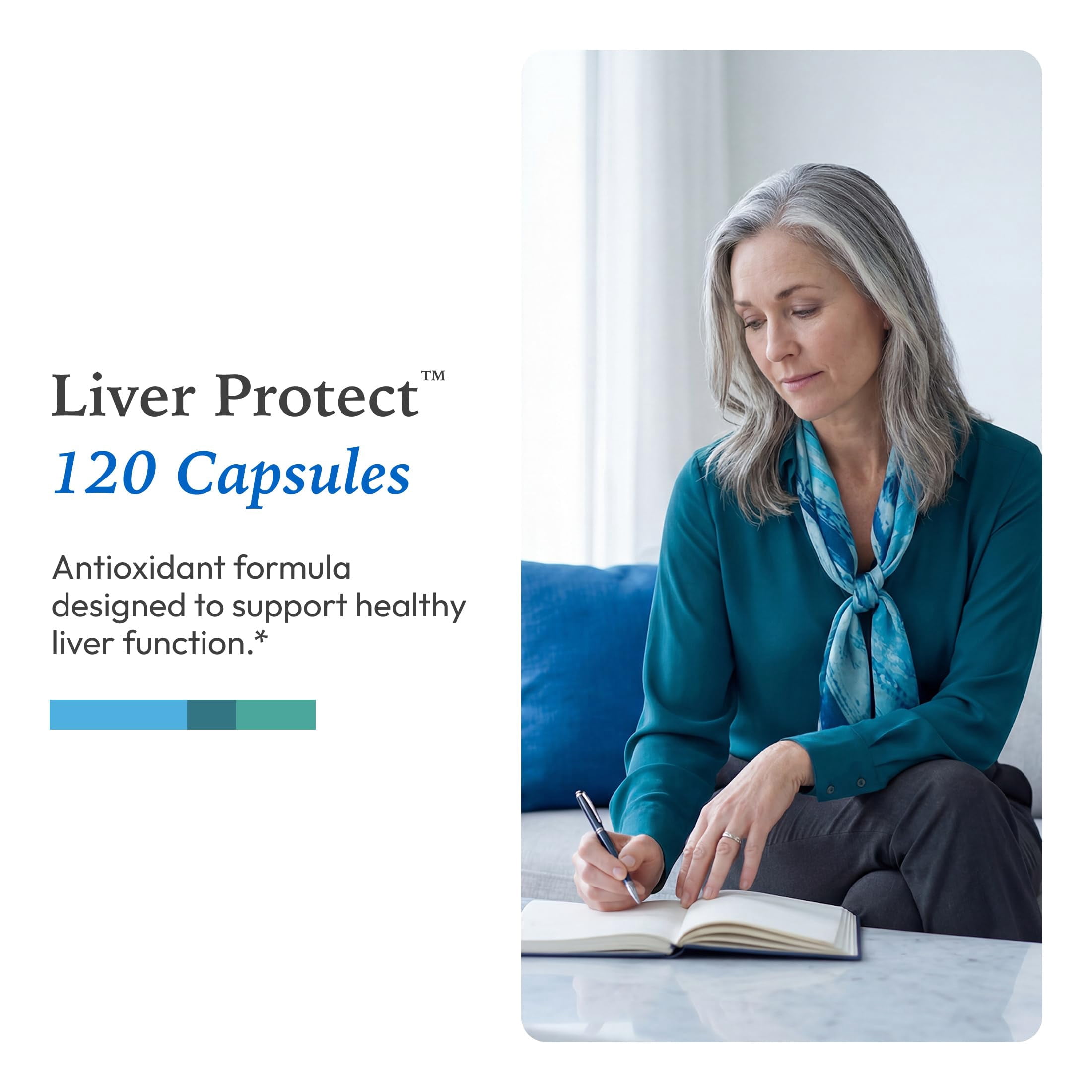 XYMOGEN Liver Protect Liver Health and Antioxidant Support Supplement Milk Thistle, Alpha Lipoic Acid, NAC and Selenium Gluten Free and Vegetarian 120 Capsules