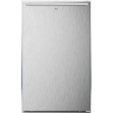 Refrigerator Ada Compliant Lock (FF511LSSHHADA 20 AccuCold FF511LADASERIES ADA Compliant Compact Refrigerator 4.1 cu. ft. Capacity Automatic Defrost Factory Installed Lock Adjustable Shelves & Pro Horizontal Handle in Stainless)
