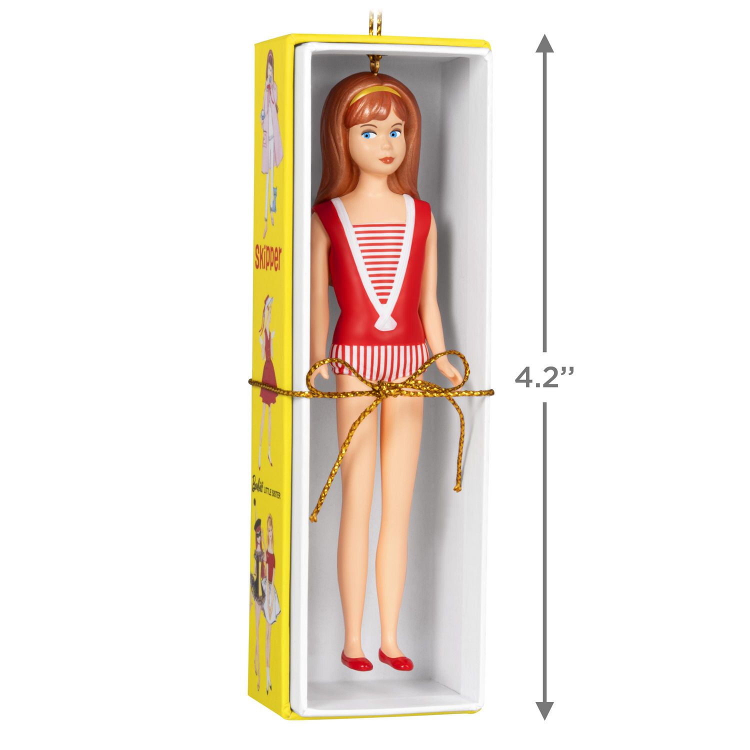 Hallmark Keepsake Christmas Ornament (Barbie 60th Anniversary Barbie's Little Sister, Skipper)