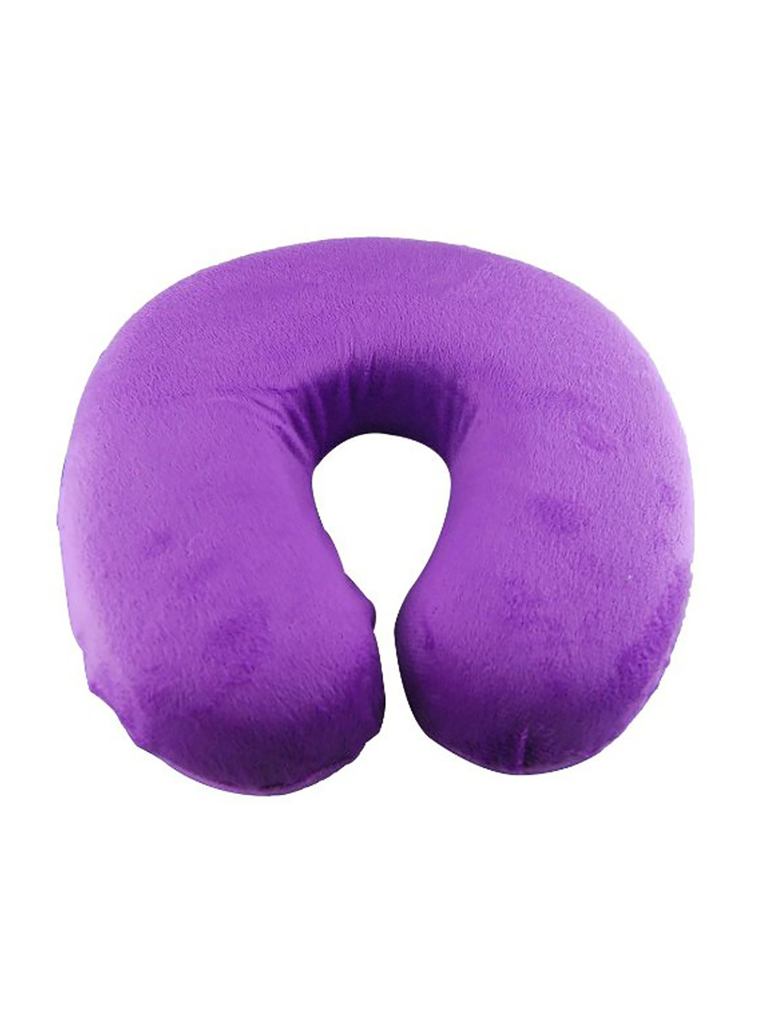 U Shape Memory Foam Neck Cushion Support Comfort Rest Outdoors Car Office Travel Pillow - Purple - image 2 of 4