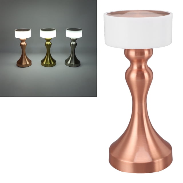 3 Modes Cordless Metal Table Lamp, Stepless Dimmable LED Touch, Portable Rechargeable Nightstand Lamp For Bedside, Living Room, Kitchen