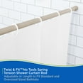 thumbnail image 3 of Kenney® Twist & Fit™ No Tools, Rust-Resistant Coated Steel, Spring Tension, Shower Curtain Rod, 42-72", Taupe, 3 of 10