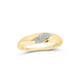 thumbnail image 3 of 10kt Yellow Gold His Hers Round Diamond Halo Matching Wedding Set 1/3 Cttw, 3 of 3