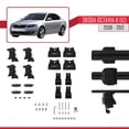 thumbnail image 5 of Compatible with Skoda Octavia 2 (1Z) Post-Facelift 2008-2013 ACE-4 Car Roof Rack Cross Bar Black Aluminium 2 Bars, 5 of 7