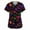 Earthy Yellow, variant on Womens Valentines Scrub Tops Plus Size Love Heart Print Holiday Short Sleeve Nurse Uniforms Comfort V-Neck Workout Tops with Pockets Dark Blue M