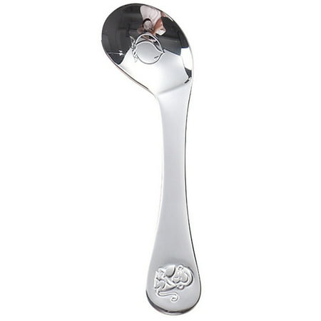 

Baby Feeding Training Spoon Stainless Steel Baby Utensils Spoon Self-Feeding Spoon