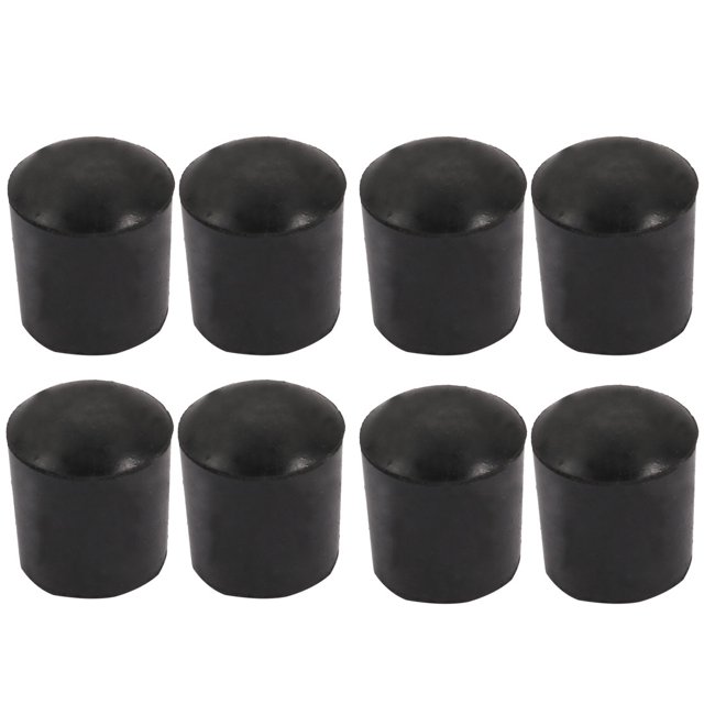 Unique Bargains 8Pcs Furniture Table Chair Round Rubber Leg Tip Cap 18mm Inner Diameter