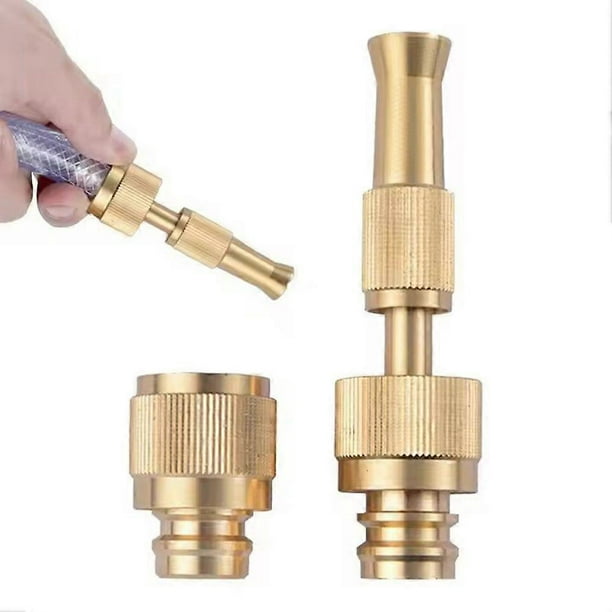 Garden Hose Nozzle, Quick Connect 1/2' Hose Nozzle - High Pressure Twist Jet Sprayer for Car Wash & Garden Watering