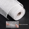 thumbnail image 3 of Unique Bargains PP Burlap Mesh 10' x 10 Yards Decorative Wrapping Ribbon, White 1 Roll, 3 of 5