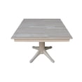 thumbnail image 6 of 36" x 36"  Natural Solid Wood Square Top Pedestal Table  - 29.9" Height, 6 of 11