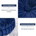thumbnail image 2 of 2 PCS Pumpkin Pleated Round Throw Pillows for Chair Sofa Home Decor (Navy), 2 of 10
