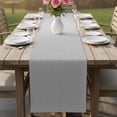 thumbnail image 5 of Gray Striped Table Runner, Modern Minimalist Vertical Stripes Lines Washable Cotton Linen Table Runners 36 Inches Long, Dresser Scarf Runner for Nightstand/End Tables/Round Tables 13''x36'', 5 of 8