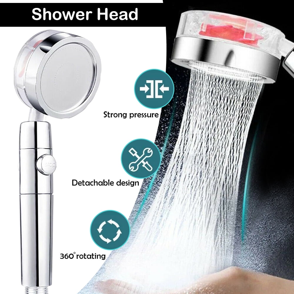 Shower Head, Fan Vortex Turbo Shower Head, Propeller Driven Shower Head