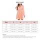 thumbnail image 4 of Vestido de encaje con mangas largas y escote en V y bolsillos, color rosa puro, para uso en el hogar y la oficina, talla XL, 4 of 5