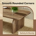 thumbnail image 5 of Tribesigns Rectangle Coffee Table, 47-Inch Wood Rectangular Living Room Table, Farmhouse Accent Center Table with Sturdy Base, 5 of 8