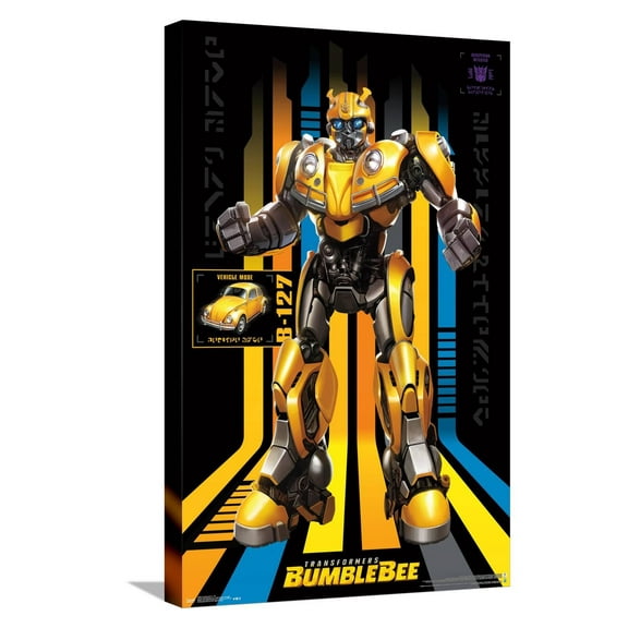 Hasbro Transformers: Bumblebee - 127 Canvas Wall Poster, 14.725" x 22.375"
