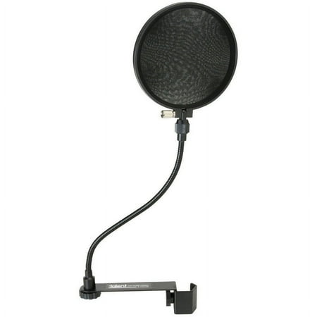 Talent PF-1 6" Clamp-On Flexible Studio Microphone Mic Wind Screen Pop Filter 6" dia.