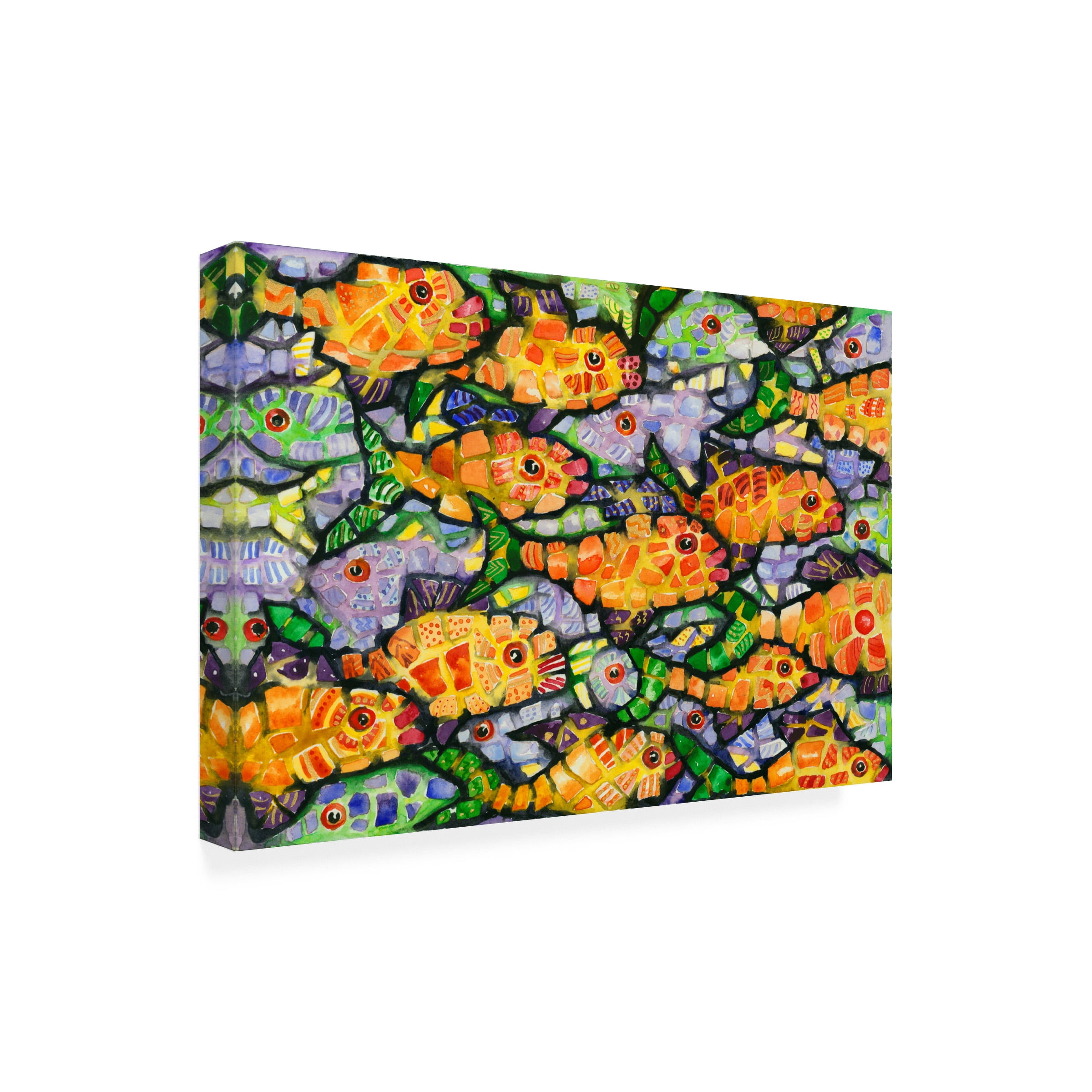 Charlsie Kelly 'School Yard' Outdoor Canvas 30x47