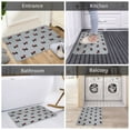 thumbnail image 5 of Rateoe Polka Dot Christmas Dog Pattern Flannel Door Mat Indoor Outdoor Entrance, Waterproof All-Weather Doormat,Fade Resistant, Low Profile Entryway Mat 16x24in, 5 of 7
