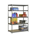 Muscle Rack 48"W x 24"D x 72"H 5Tier Steel Shelving; 4,000 lb. Total Capacity; Silver