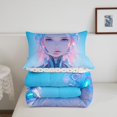 thumbnail image 4 of AI Comforter Set Mechanical Robot Bedding Cartoon Anime Future Surrealism Style Bedding Comforter Sets, Futurism Aesthetic Duvet Set with 1 Pillowcase, 4 of 6