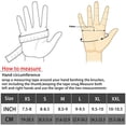 thumbnail image 3 of Guantes de moto Harssidanzar de piel sin dedos para hombre, 3 of 8