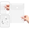 thumbnail image 3 of Plastic Envelopes File Folders, Clear Document Storage Pockets, Portable Vertical Style Envelopes File Bags, Resuable Document Folders with Snap Closure, Home Work Office Organizer, 3 of 7