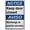 Warning Sign 1, variant on Bilingual Keep Door Closed Sign (Mantenga la puerta cerrada), Industrial Exit Keep Closed Sign 8"x12" UV Resistant for Indoor Outdoor Workplace