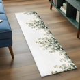 thumbnail image 5 of Sage Green Leaves Kitchen Runner Rug 2x6 Washable Runners for Hallway Non Slip Watercolor Spring Botanical Eucalyptus Large Area Rug Indoor Floor Carpet for Bathroom Laundry Entryway Bedroom, 5 of 8