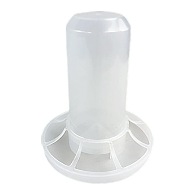 Comedero automático para pollos con puertos en el interior del cubo para aves de corral y dispensador de aves. para pienso de 350 g